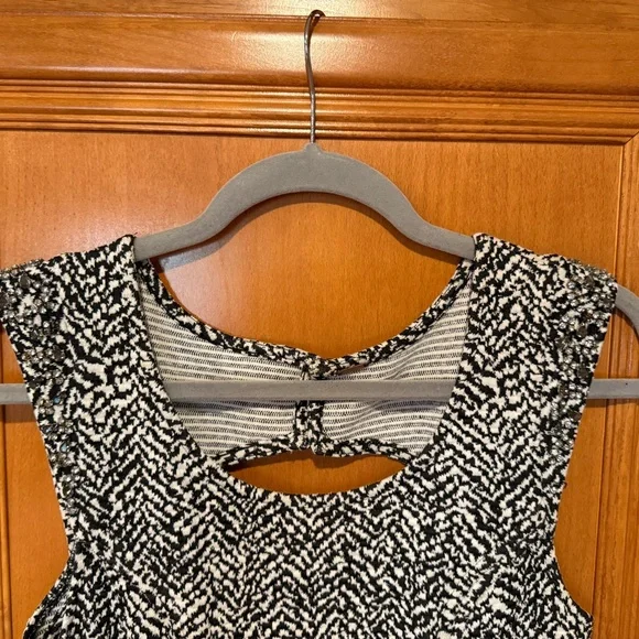 Free People Black and White Patterned Dress - Picture 4 of 7